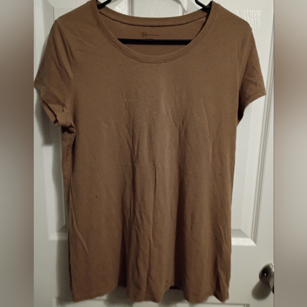 No Boundaries Tan Short Sleeve Tee
